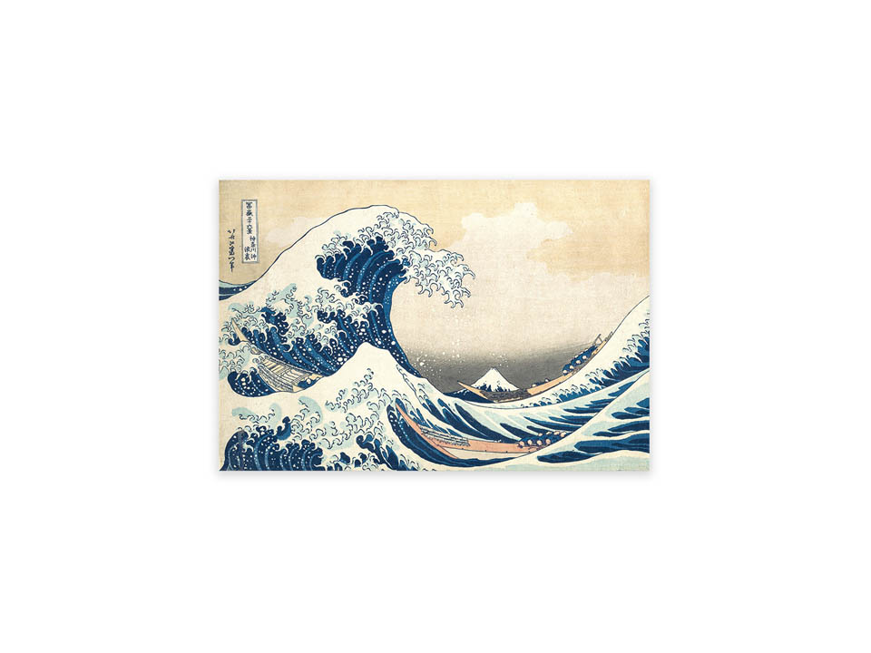 پوستر مخملی موج عظیم کاناگوا - سایز کوچک